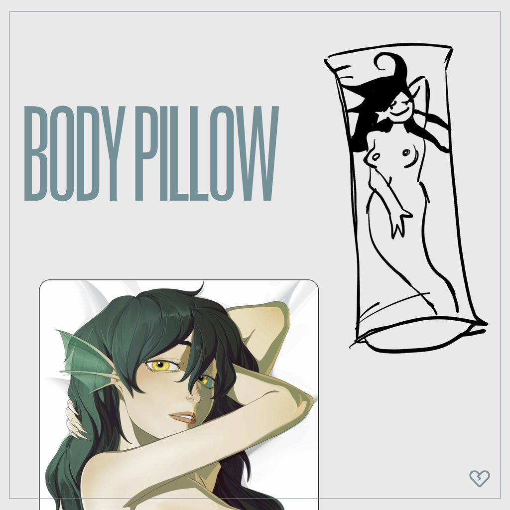 Siren Girl Body Pillow