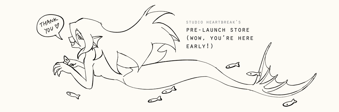 Studio Heartbreak shop banner art